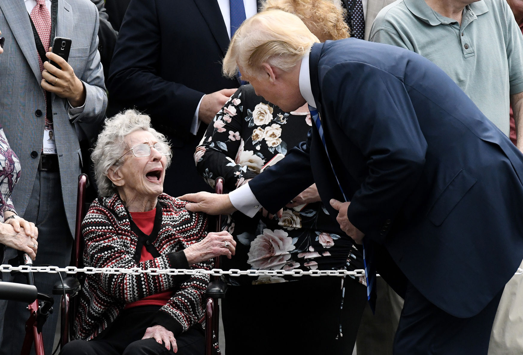 Greeting a guest